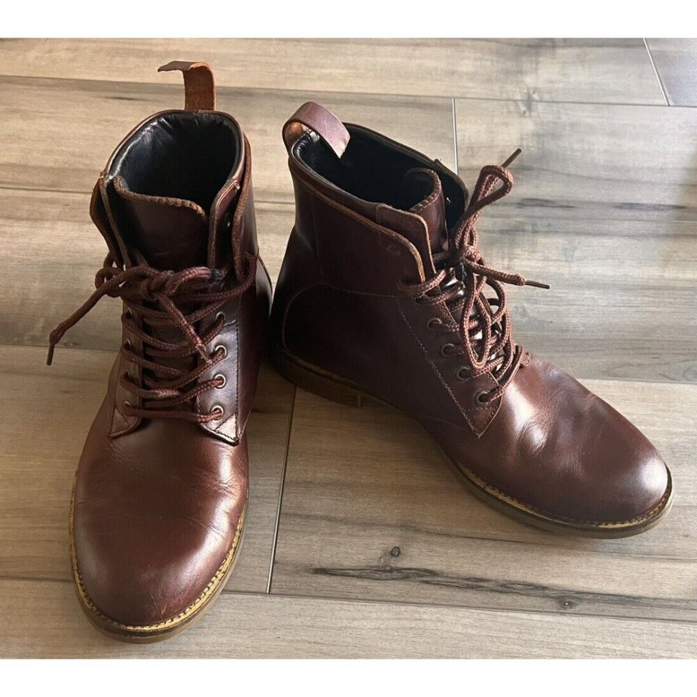 SWEAR LONDON Oxblood Men's Chaplin 2 Boots Size 41 8? Leather Goth Grunge